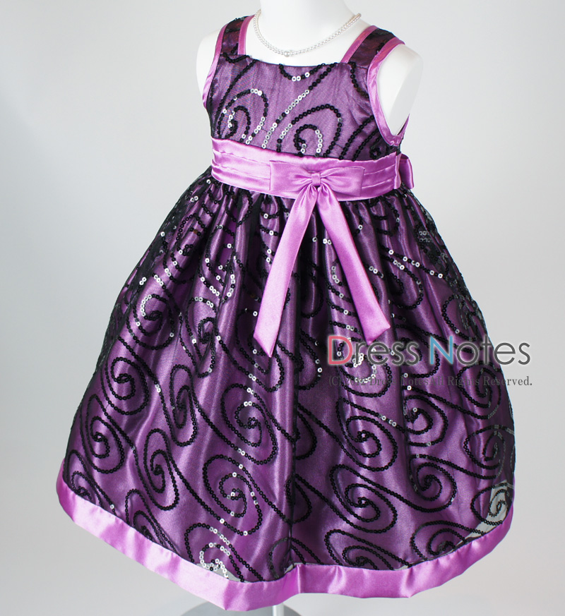 子供ドレス「オーロラ」パープル I8004