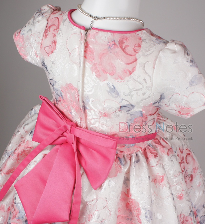 子供ドレス「ヘミング」ピンク H8007-3