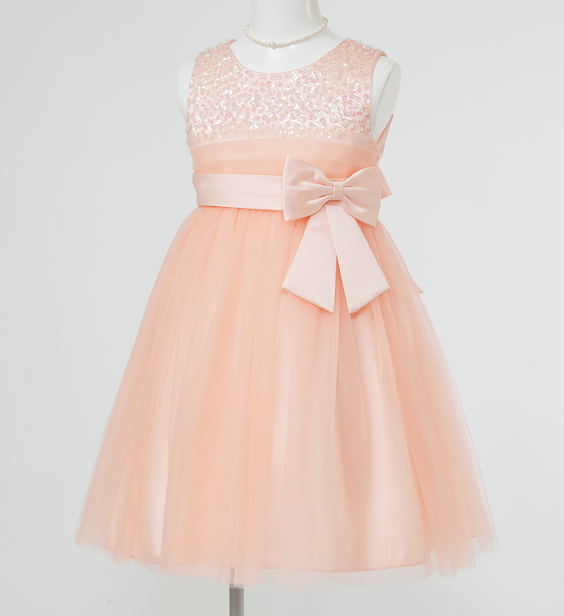 子供ドレス「エチュード」オレンジ P2004