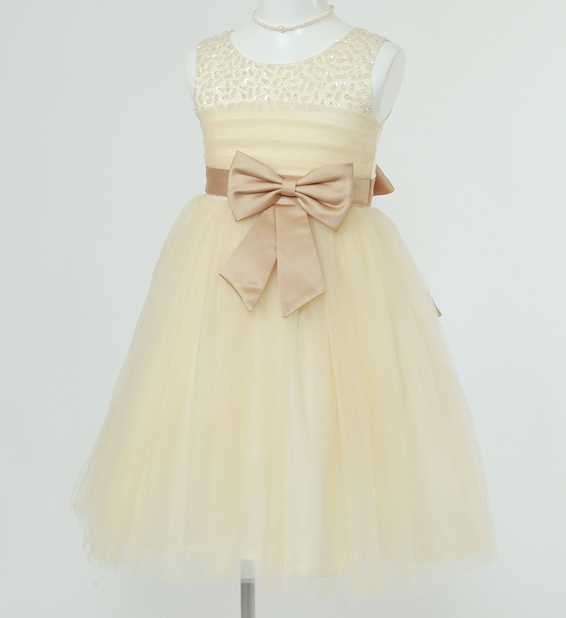 子供ドレス「エチュード」シャンパンゴールド P2005