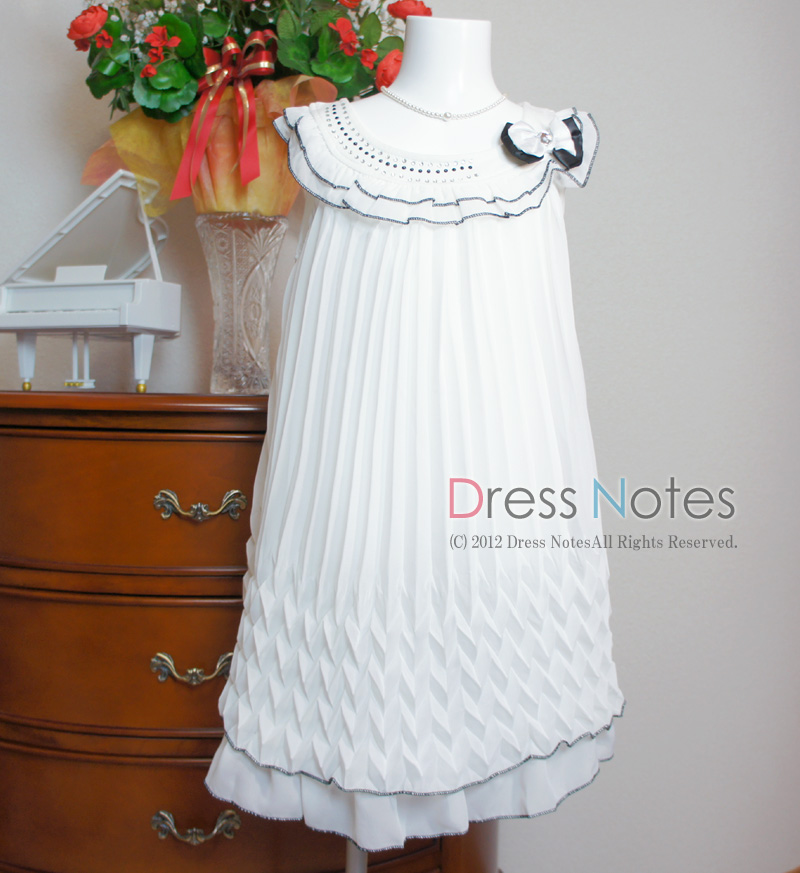 子供ドレス「サーシャ」ホワイト A8001