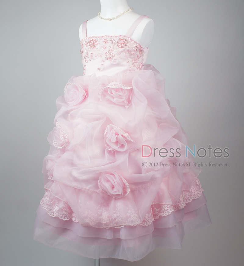 子供ドレス「プリマドンナ」ピンク H8008