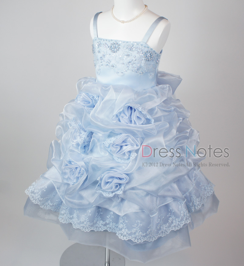 子供ドレス「プリマドンナ」ブルー H8009