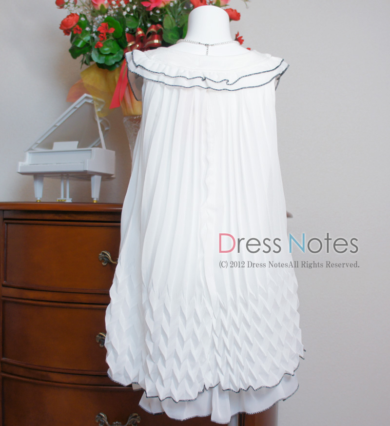 子供ドレス「サーシャ」ホワイト A8001-1