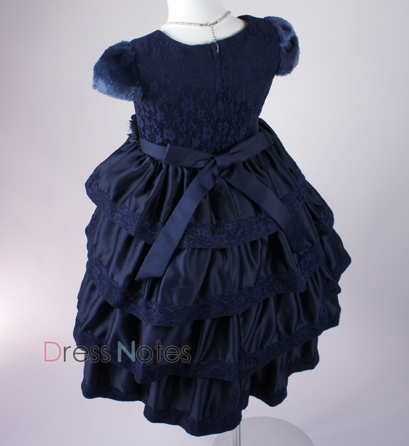 子供ドレス「バラード」ネイビー D8018-4