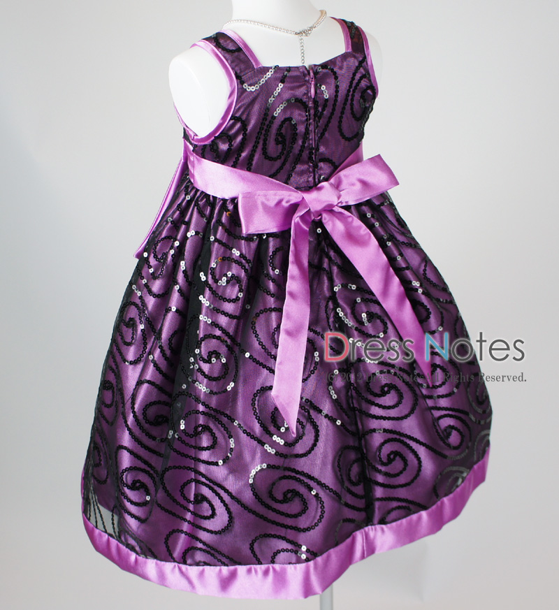 子供ドレス「オーロラ」パープル I8004-4