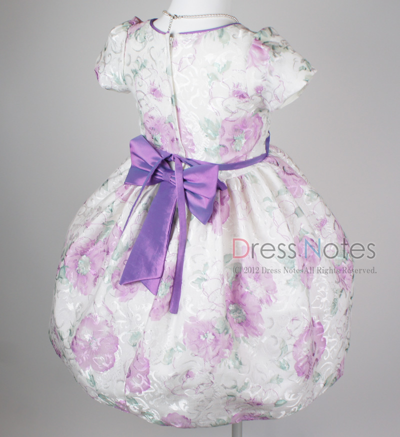 子供ドレス「ヘミング」パープル H8006-4