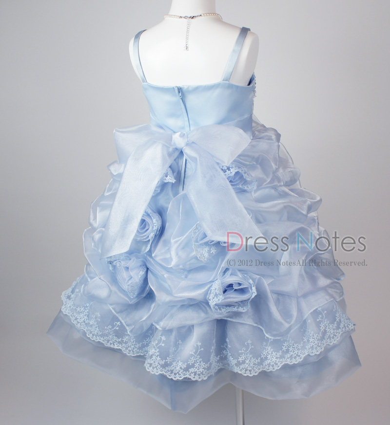 子供ドレス「プリマドンナ」ブルー H8009-4