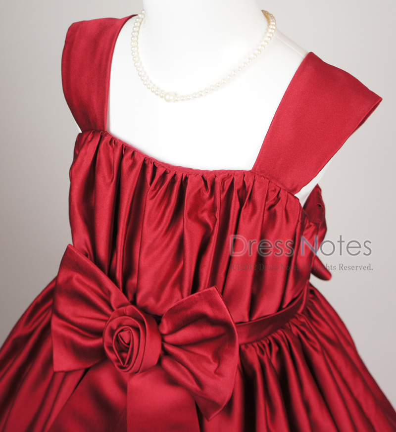 子供ドレス「コーラス」ワインレッド H8011-1