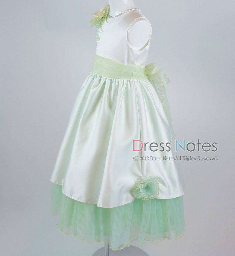 子供ドレス「ロンド」グリーン D8002-2