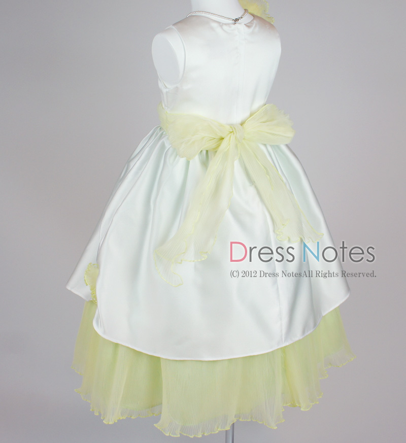 子供ドレス「ロンド」イエロー D8003-5