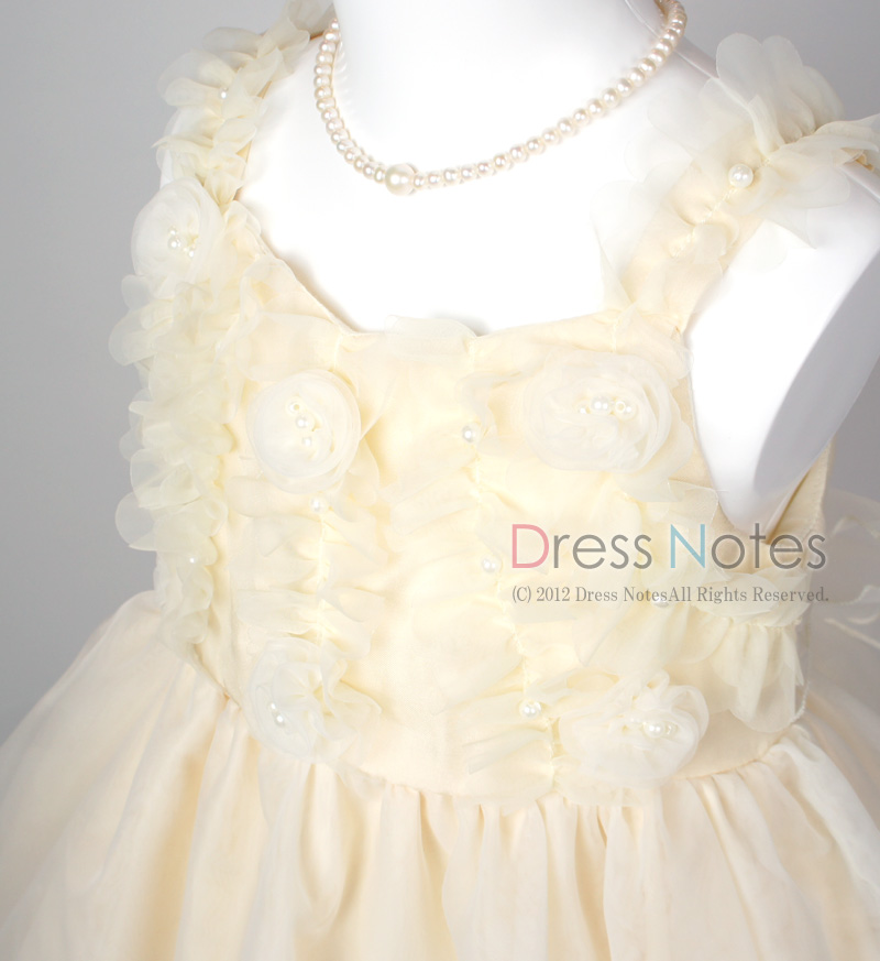 子供ドレス「アイベル」ライトレモン G8007-1