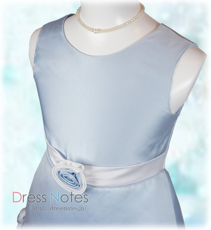 子供ドレス「シャンデリア」ブルー H8013-1