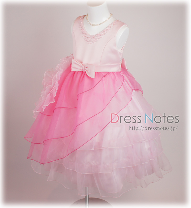 子供ドレス「エントツュッケント」ピンク G8026-1