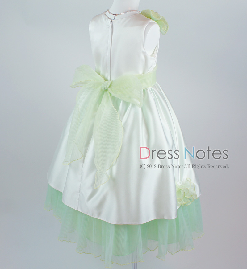 子供ドレス「ロンド」グリーン D8002-5