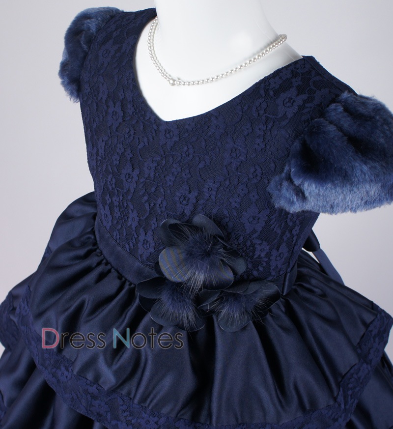 子供ドレス「バラード」ネイビー D8018-1