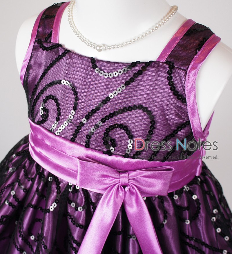 子供ドレス「オーロラ」パープル I8004-1