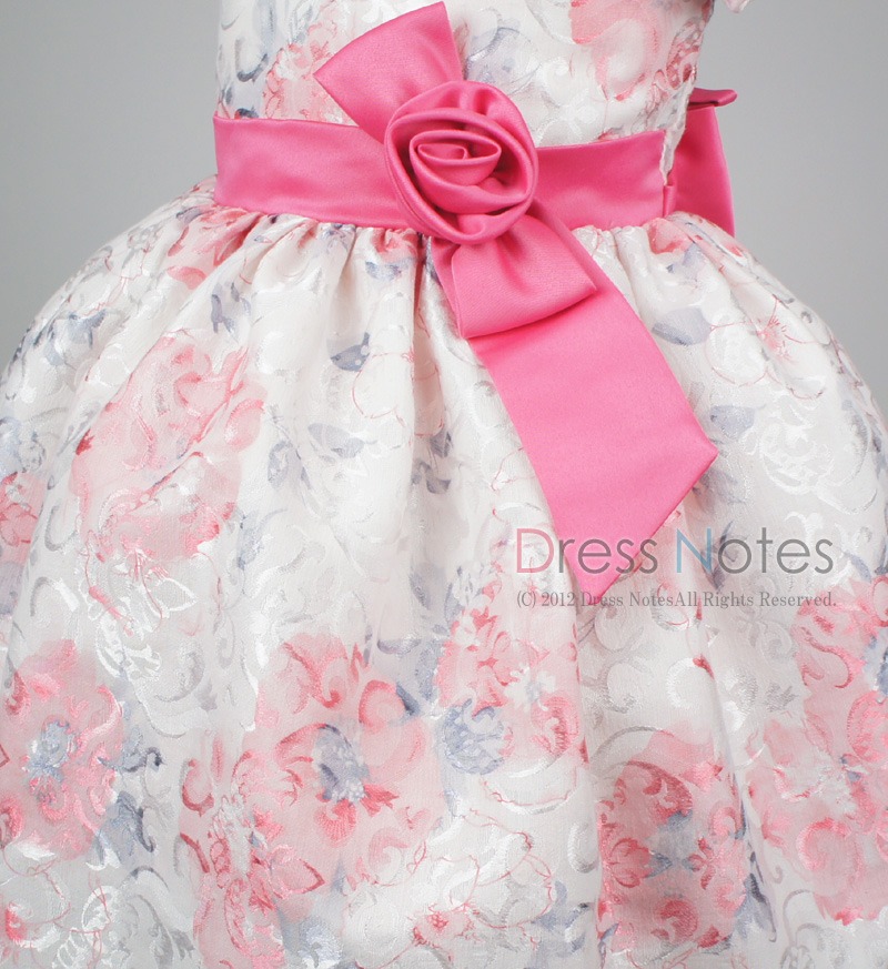 子供ドレス「ヘミング」ピンク H8007-2