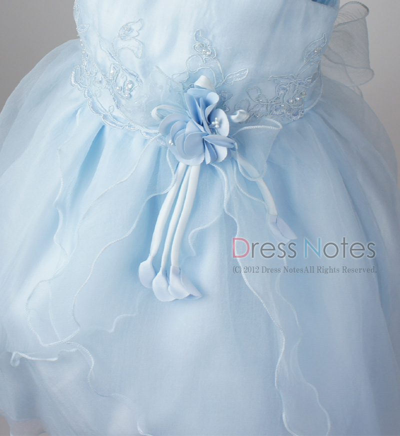 子供ドレス「スカルラッティ」ブルー G8001-2