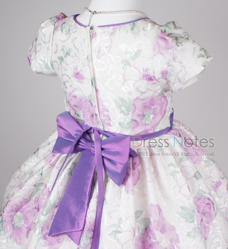 子供ドレス「ヘミング」パープル H8006-3