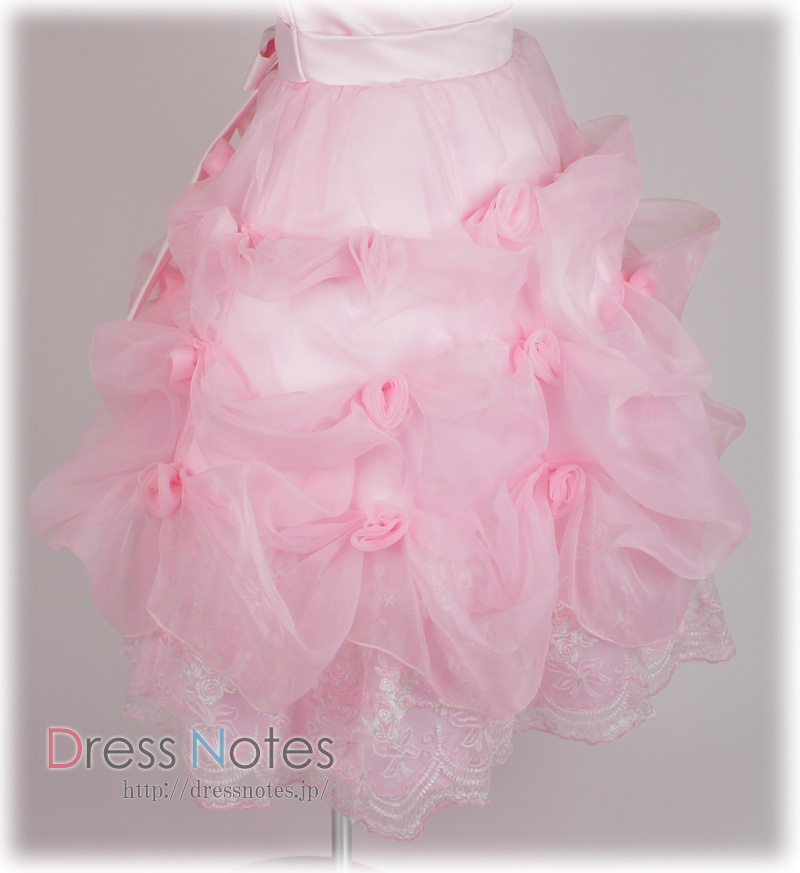 子供ドレス「ハーモニック」ピンク H8014-3