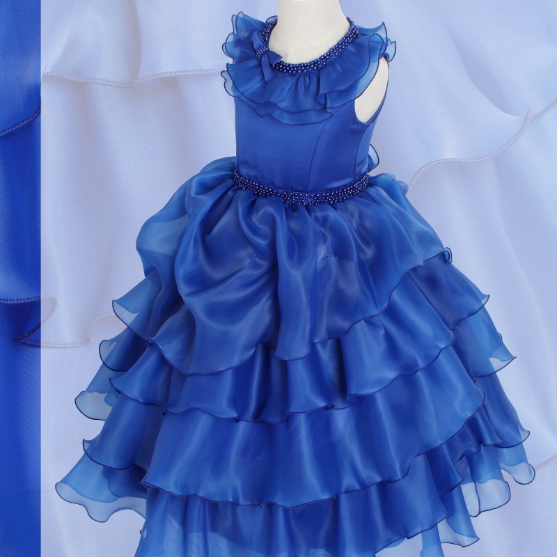 DressNotesのピアノ演奏用ドレス「アルドーレ２」スピリチュアルブルー