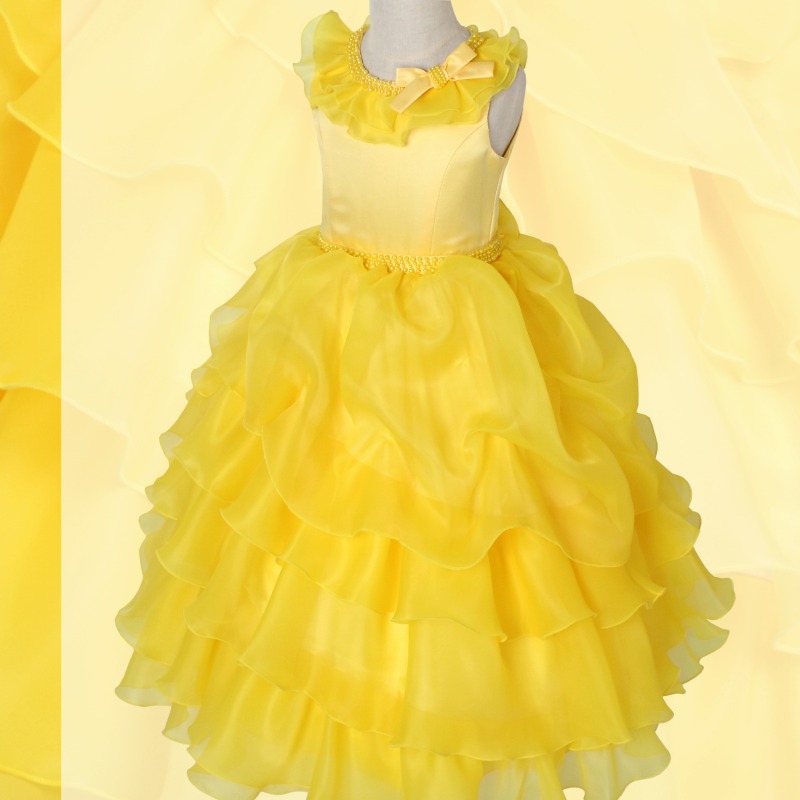 DressNotesのピアノ演奏用ドレス「アルドーレ２」フルムーンイエロー dn01_yellow